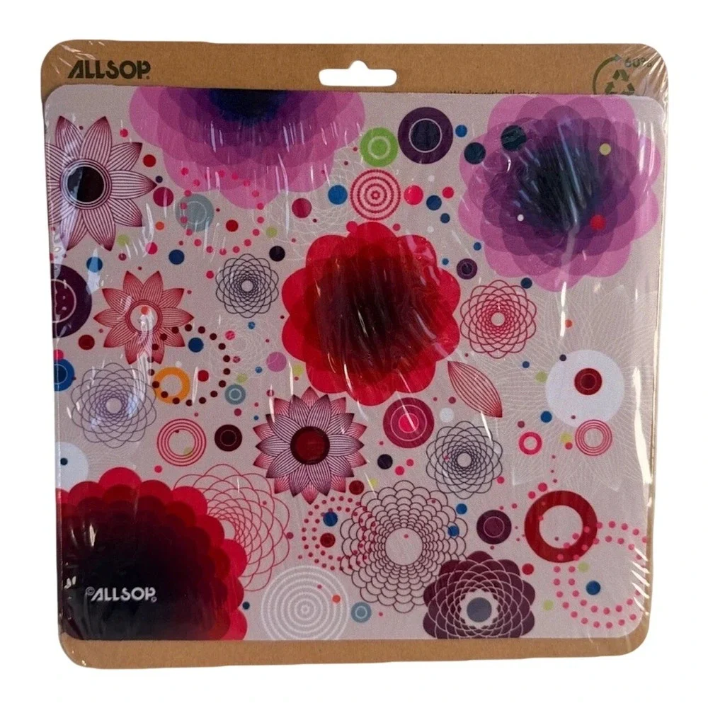 Allsop 30594 NatureSmart Mouse Pad‎ Retro Floral Non-Skid Glue-free Multicolor